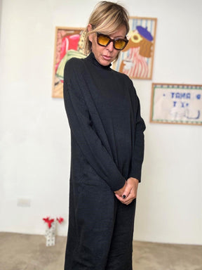 FEMALE - ABITO MUSE  ESSENZIALE E CHIC NERO ZM22038/ NERO FEMALE 