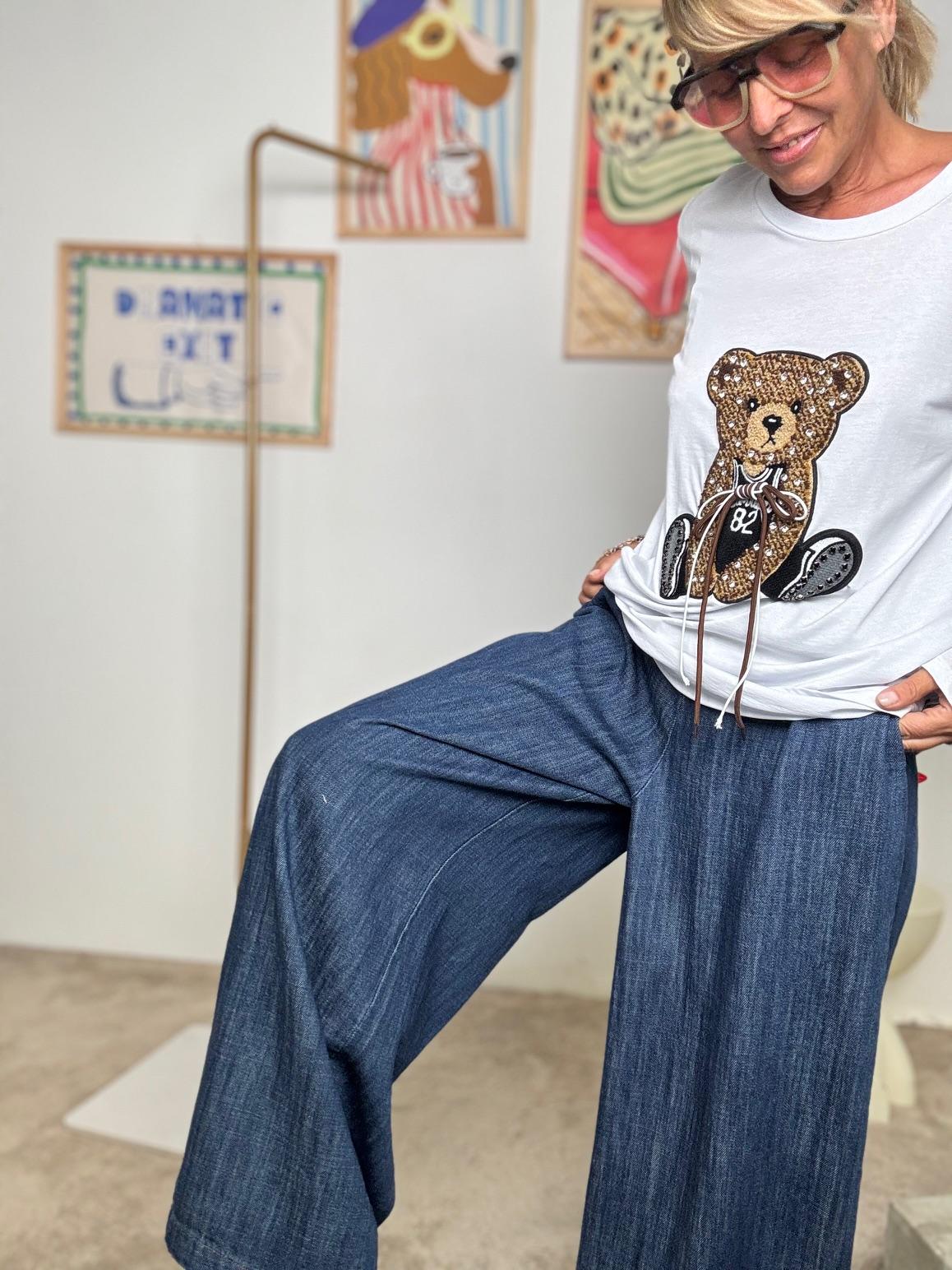 DEJA VU -  Jeans donna wide leg  Libertà di movimento, massima personalità A25AP205/ JEANS DEJA VU 