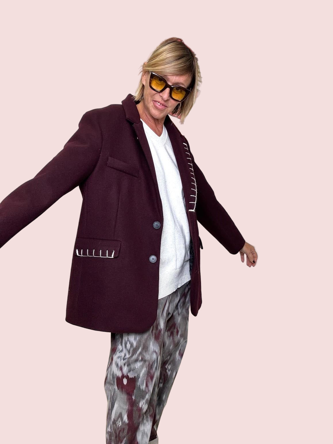 SUSY STAR -  GIACCA  Stitch Vibe STSP116A/ VINO SUSY STAR 