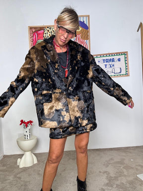 HAVE ONE - Giacca cavallino animalier  carattere e stile in un unico capo JCP-P019/ MACU NERO HAVE ONE 