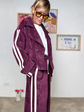 FEMALE -  GIACCA VELVET DRIVE A7803-D5/ VINO FEMALE 