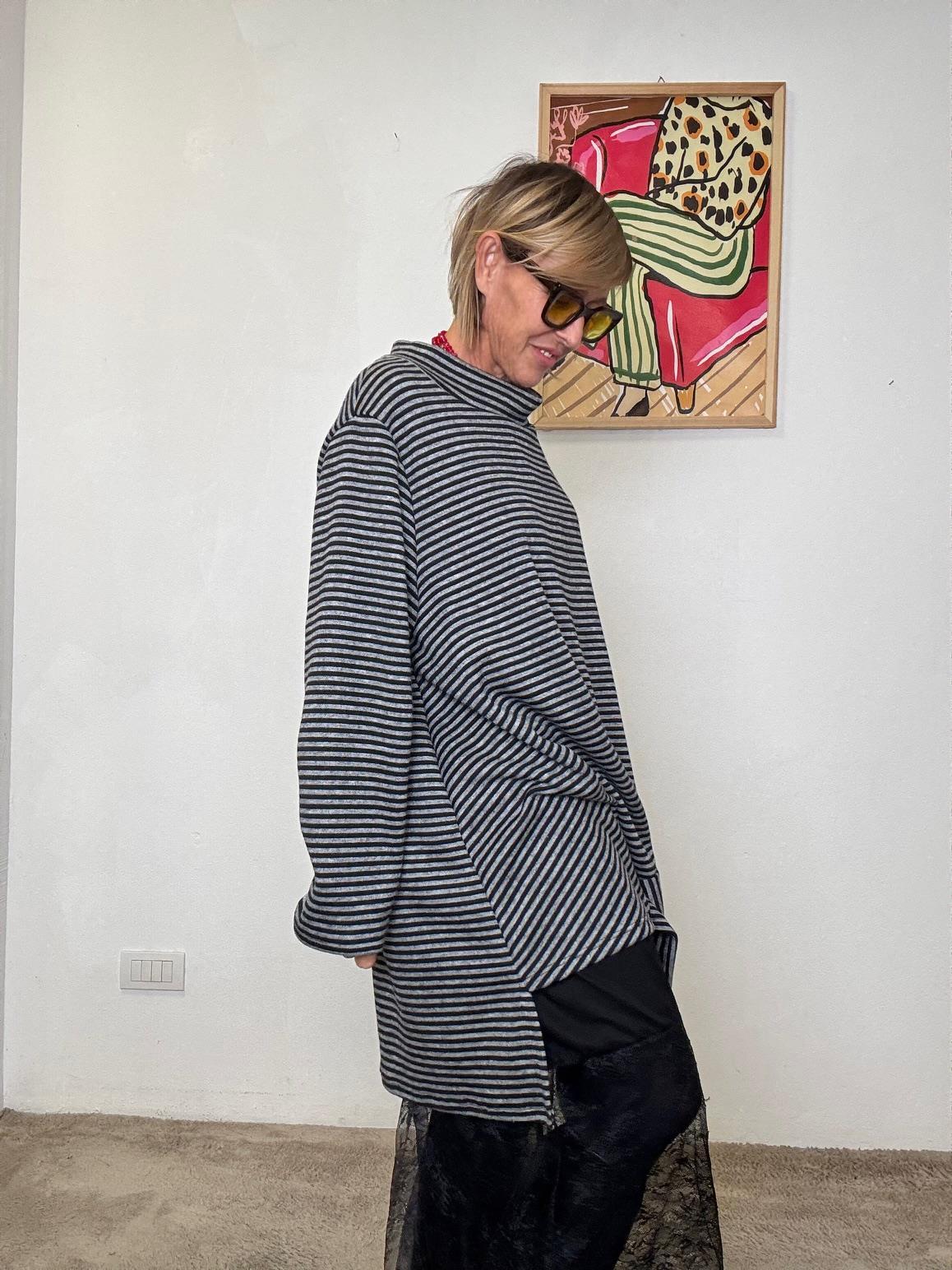 SUSY STAR - ABITO LAYER LOVE  DOPPIO STRATO, DOPPIO FASCINO GRIGIO STS7307/ GRIGIO SUSY STAR 