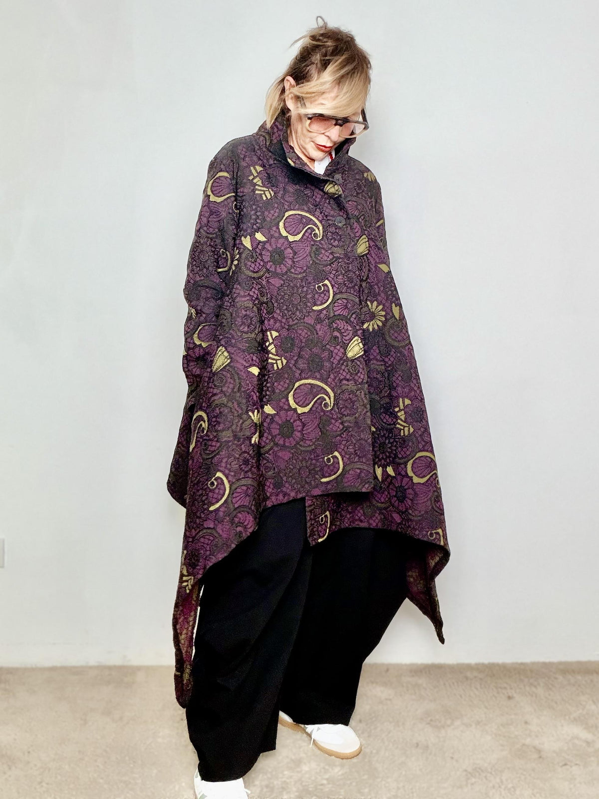 FEMALE - Cappotto Boho Bloom 9229/ VINO FEMALE 