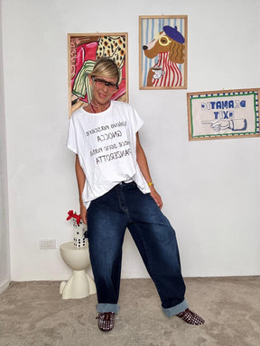 SUSY STAR - T-SHIRT PANZEROTTA STM246/ BIANCO SUSY STAR 