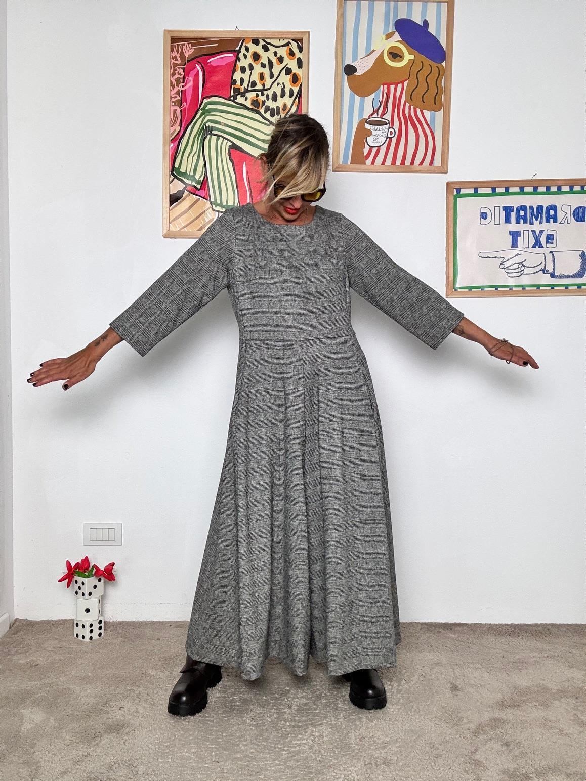 SUSY STAR - Tuta Over Principe di Galles ST88496AOS/ GRIGIO SUSY STAR 