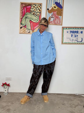 SUSY STAR -Camicia classica a maniche lunghe STS700326/ CELESTE SUSY STAR 