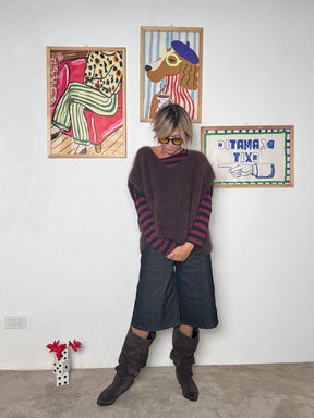 FEMALE - BERMUDA CITY DENIM P6292PIT/ NERO FEMALE 