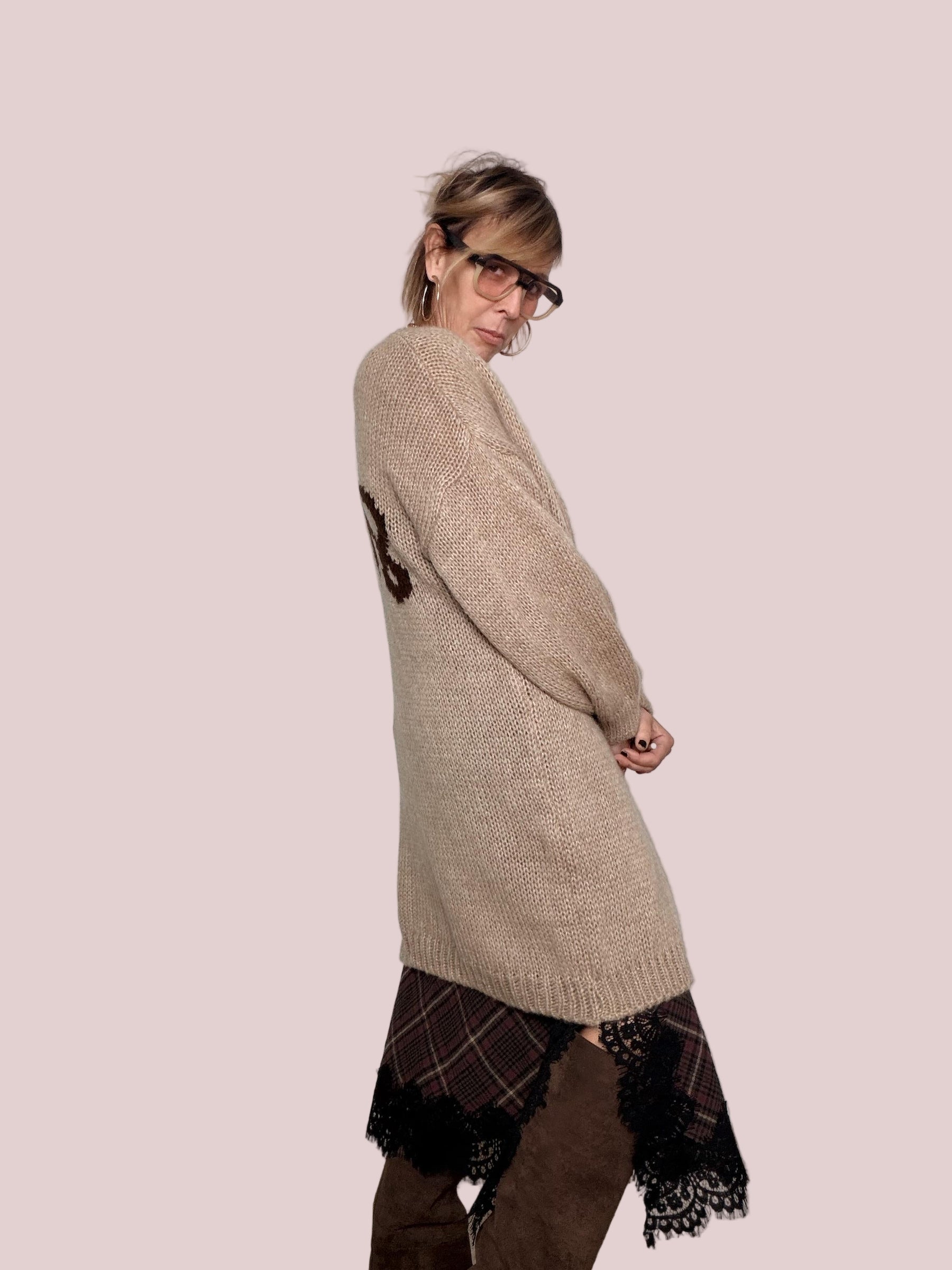 FEMALE - Cardigan Smile CAMMELLO 9584/ CAMEL FEMALE 