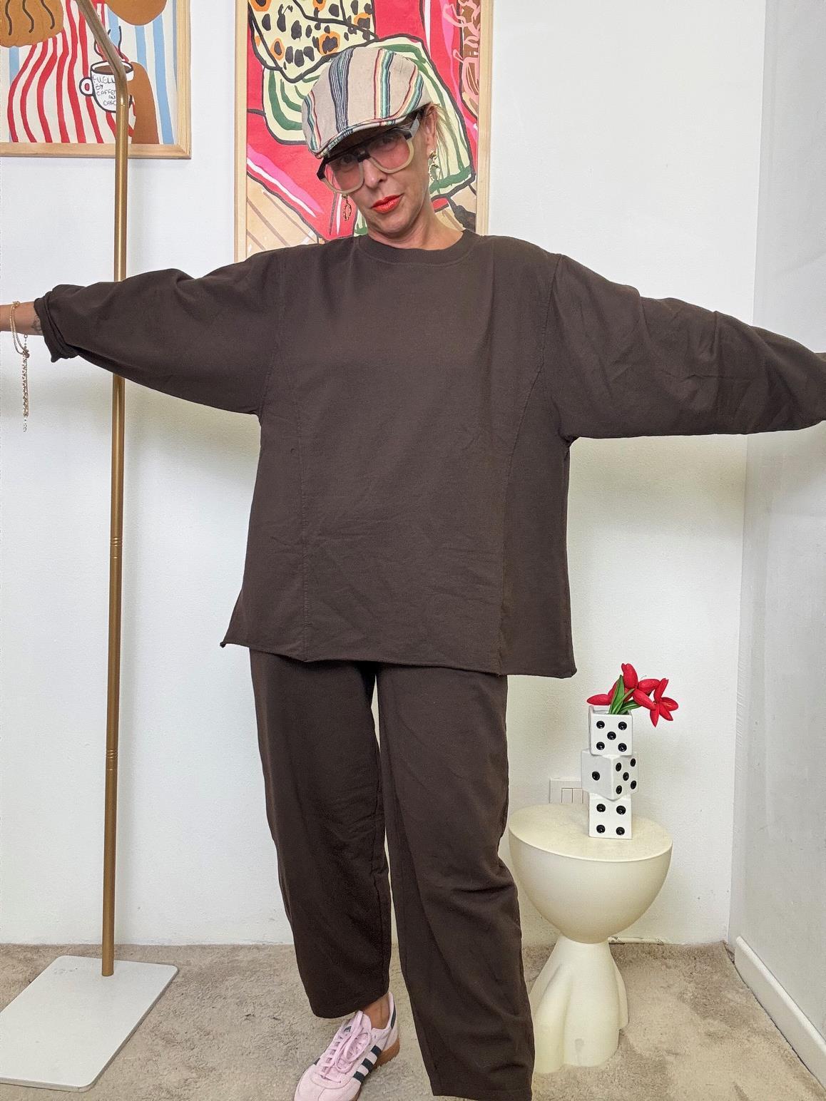 SUSY STAR - Completo Relax in felpa  Chic, Comodo e Pronto allUso! MORO ST50147/ MORO SUSY STAR 