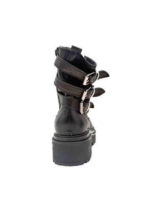 DIVINE FOLLIE - ANFIBIO CON FIBBIE NERO DF-116/ NERO DIVINE FOLLIE 