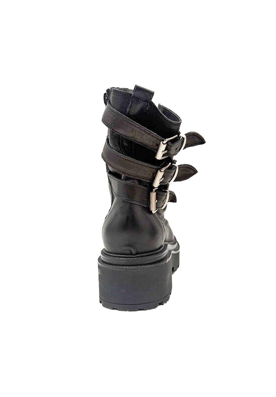 DIVINE FOLLIE - ANFIBIO CON FIBBIE NERO DF-116/ NERO DIVINE FOLLIE 