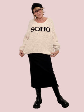 FEMALE - MAGLIA SOHO IN FILATO MORBIDO  URBAN CHIC A PROVA DI FREDDO PANNA 9620/ PANNA FEMALE 