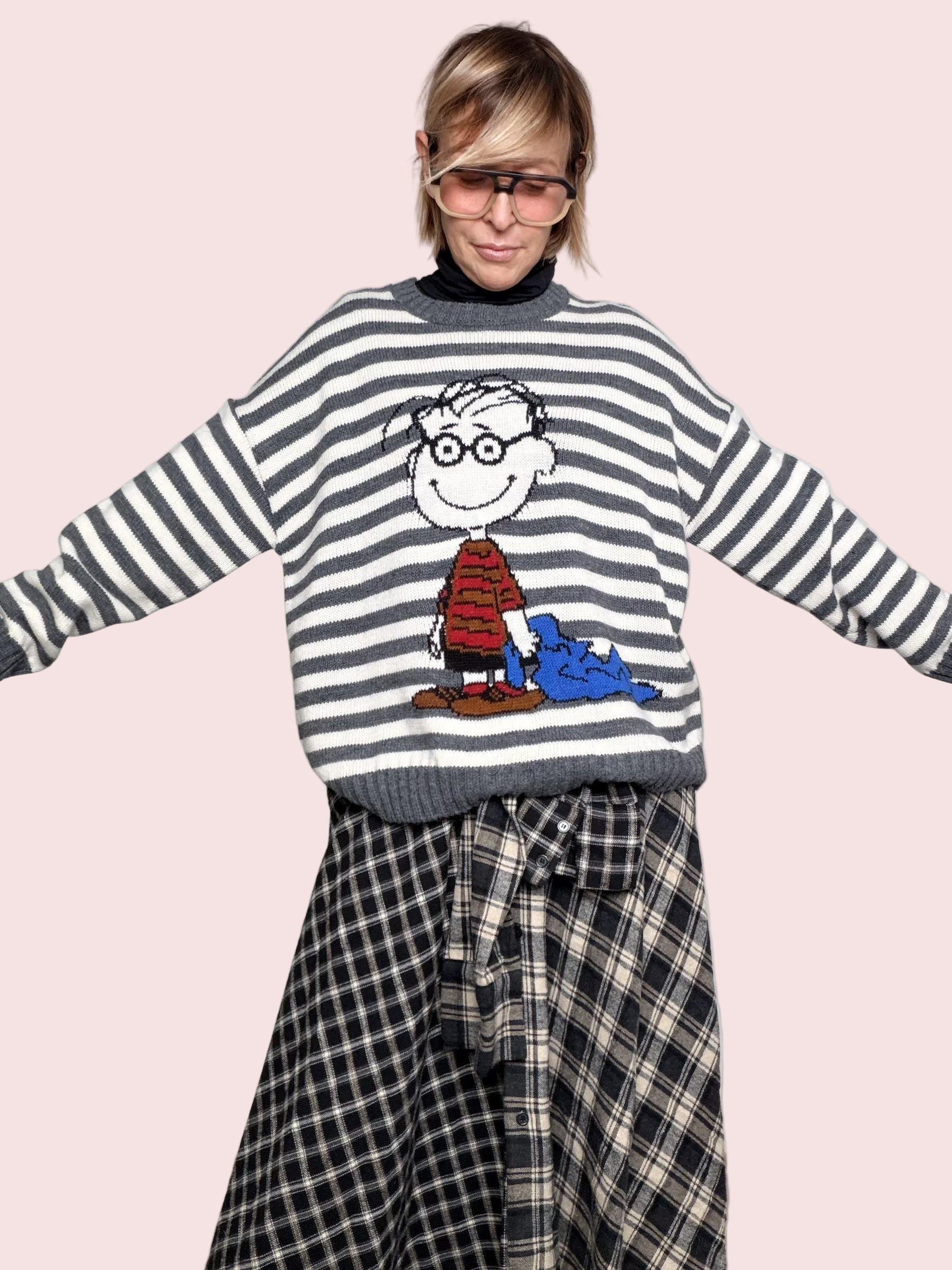 SOUVENIR - Maglia Funny Mood GRIGIO F38P1225/ GRIGIO SOUVENIR 