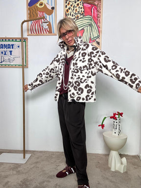 FEMALE  - Giacca Maculata Maestra  Urban Safari con Ironia 23669-2/ ANIMALIER FEMALE 