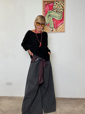 SUSY STAR - Jeans Foulard ST3109/ NERO SUSY STAR 