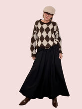 Gonna lunga nera a vita alta BS1696HLLS/ NERO FEMALE 