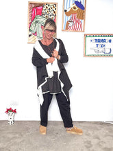 SUSY STAR - Cardigan bicolor moro e bianco STM78398/ MORO SUSY STAR 