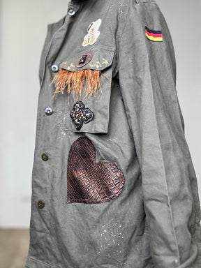 AB PINK - GIACCA TEDDY ARMY GIACCA TEDDY ARM/ MILITARE AB PINK 