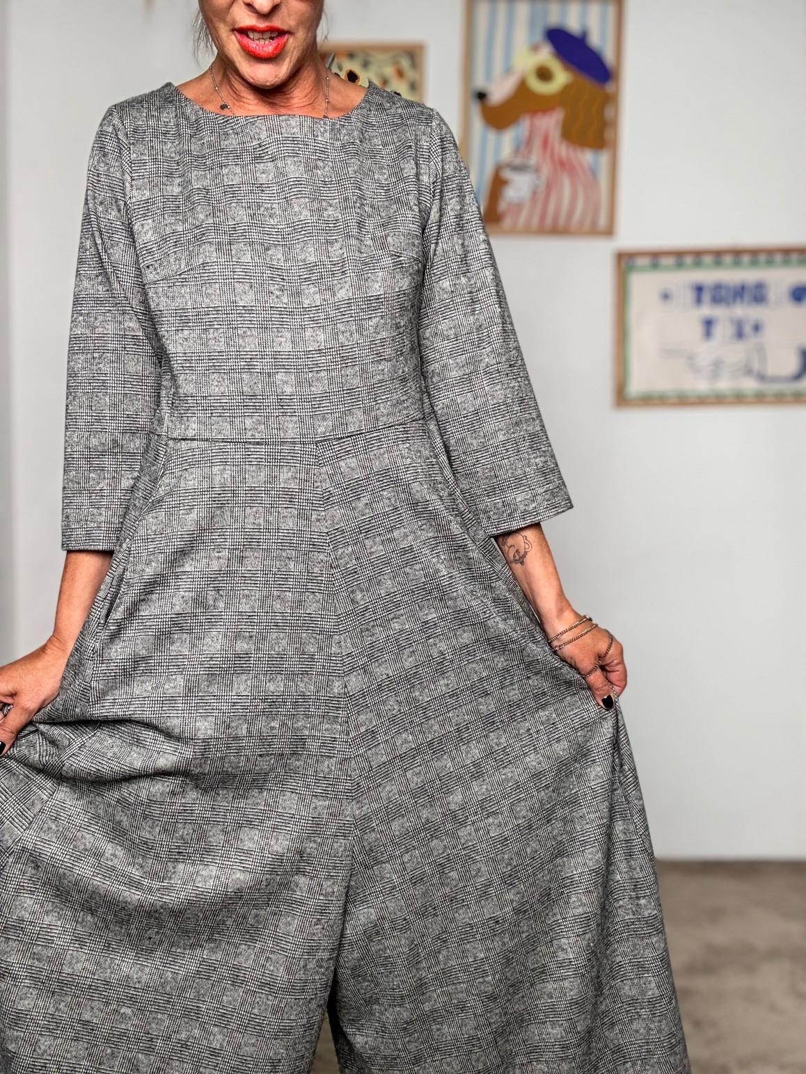 SUSY STAR - Tuta Over Principe di Galles ST88496AOS/ GRIGIO SUSY STAR 