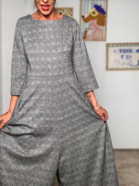 SUSY STAR - Tuta Over Principe di Galles ST88496AOS/ GRIGIO SUSY STAR 