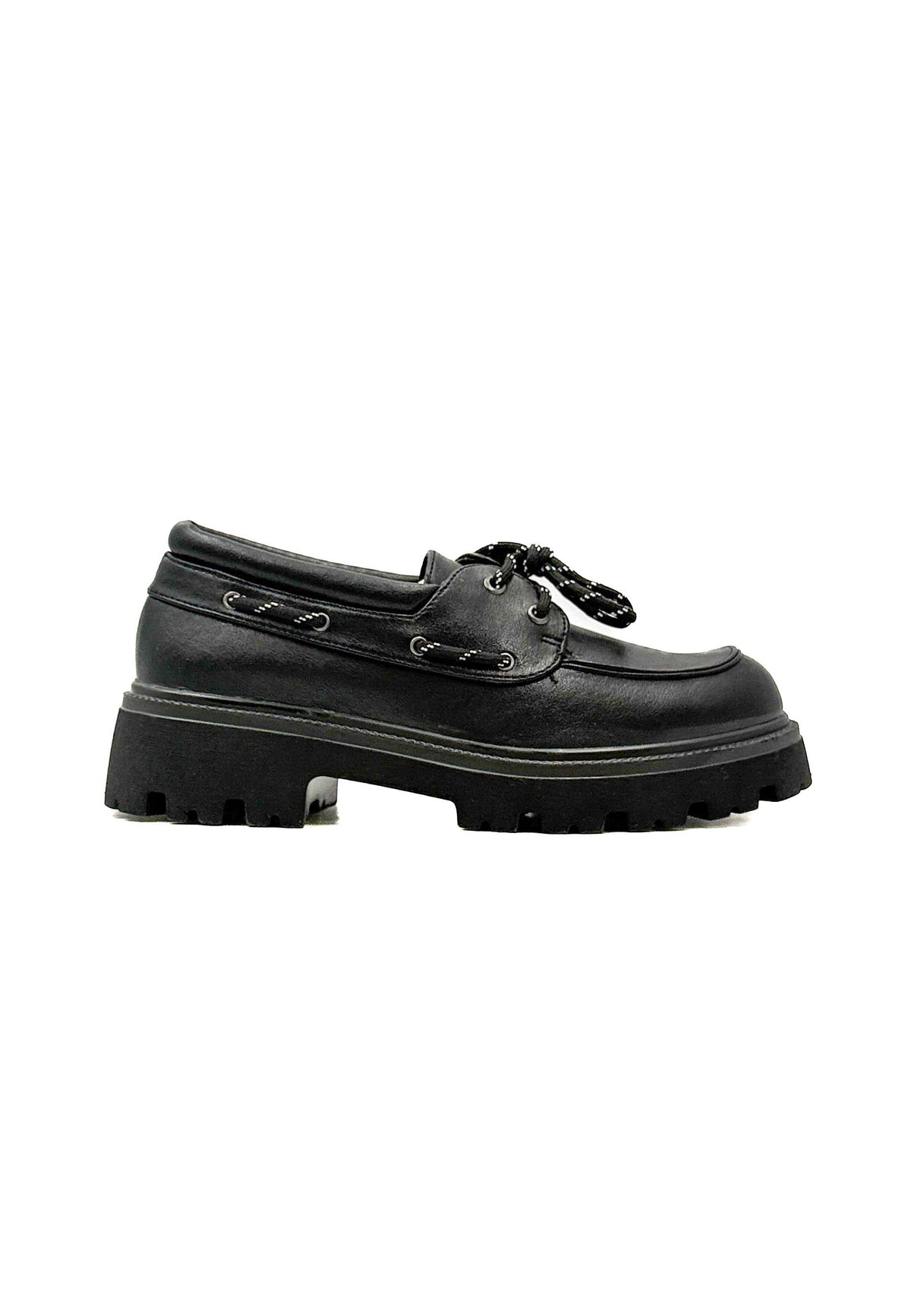 Scarpe barca chunky con suola carrarmato Female MP70027-3/ NERO FEMALE 