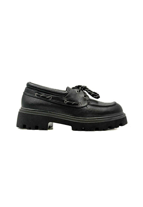 Scarpe barca chunky con suola carrarmato Female MP70027-3/ NERO FEMALE 