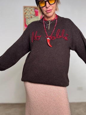 FEMALE - Maglia over No vabbè MORO A2702/ MORO FEMALE 