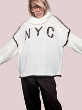 FEMALE - Maglione NYC Cozy MORO 65019/ PANNA-MORO FEMALE 