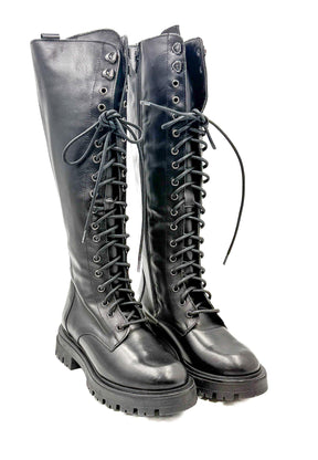 STIVALE ALTO NERO - DIVINE FOLLIE FAB124/ NERO DIVINE FOLLIE 