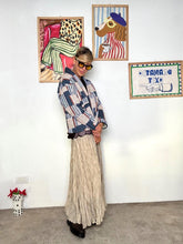 FEMALE- Giacca Kimono Patchwork  LArte dellEclettismo G11871/ BLU FEMALE 