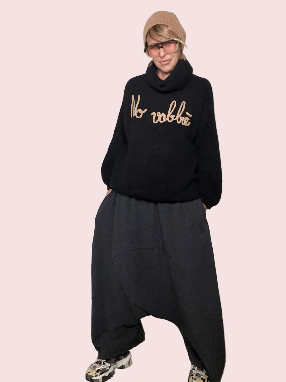 FEMALE - Pantalone Alla Turca nero 38969DCXW/ NERO FEMALE 