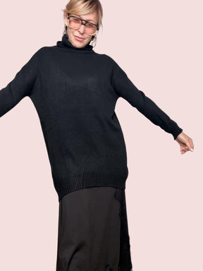 SOUVENIR - Maxi Maglia Cozy Chic NERO B36D1571/ NERO SOUVENIR 