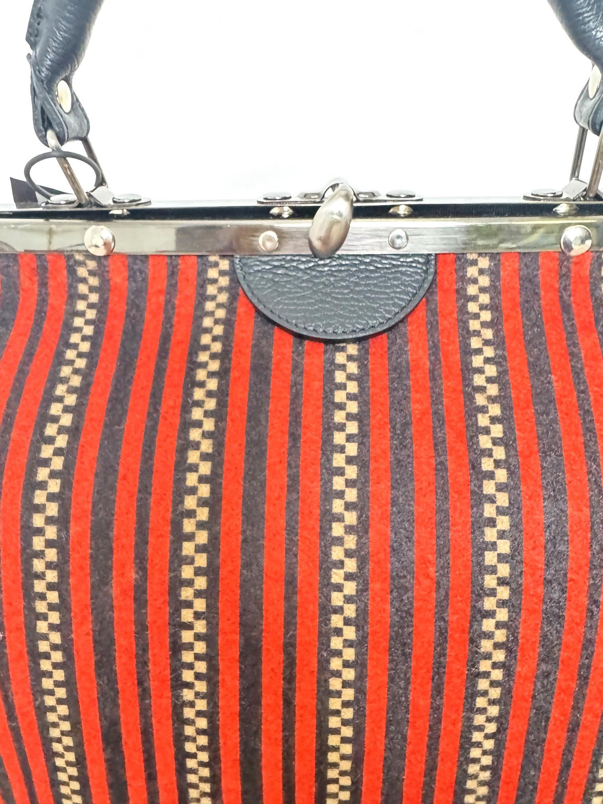 B - FLORENCE - Borsa Vintage a Righe  Stile Retrò con Personalità Contemporanea MEDIA/ CAMO BOY B.Florence 