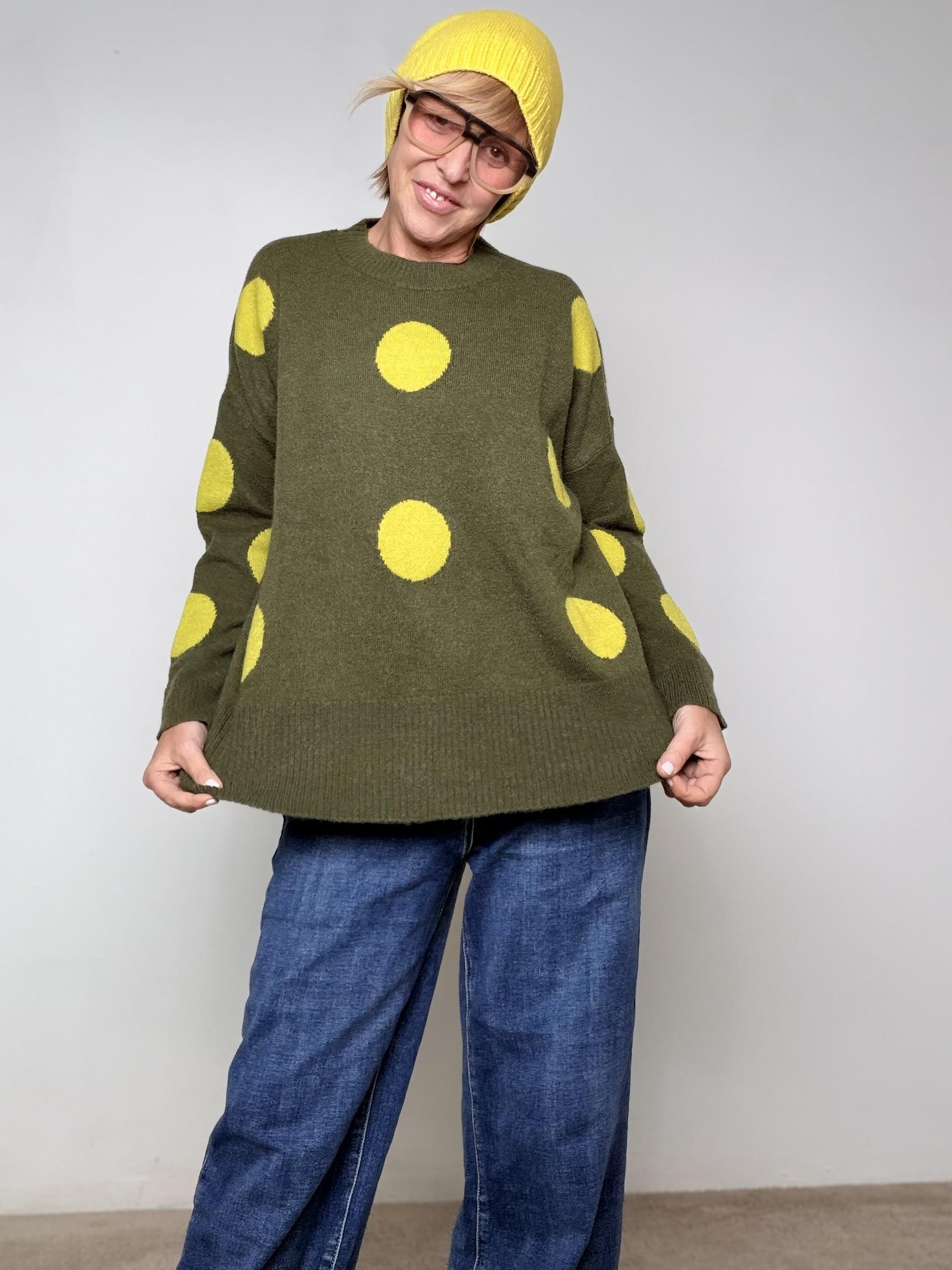 DEJA VU - Maglia Happy Pois VERDE A25IL409/ VERDE DEJA VU 