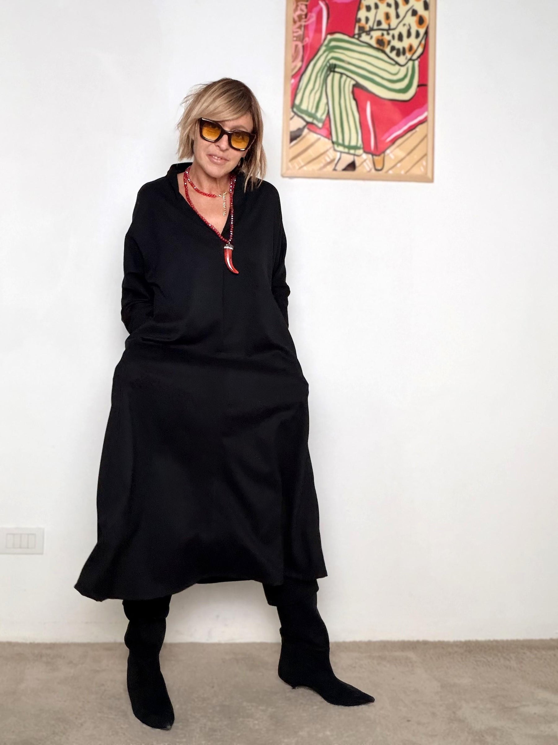 FEMALE - ABITO FLUIDA 33235ZB/ NERO FEMALE 