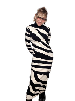 FEMALE - ABITO Zebra Chic NERO ZS5271/ NERO FEMALE 