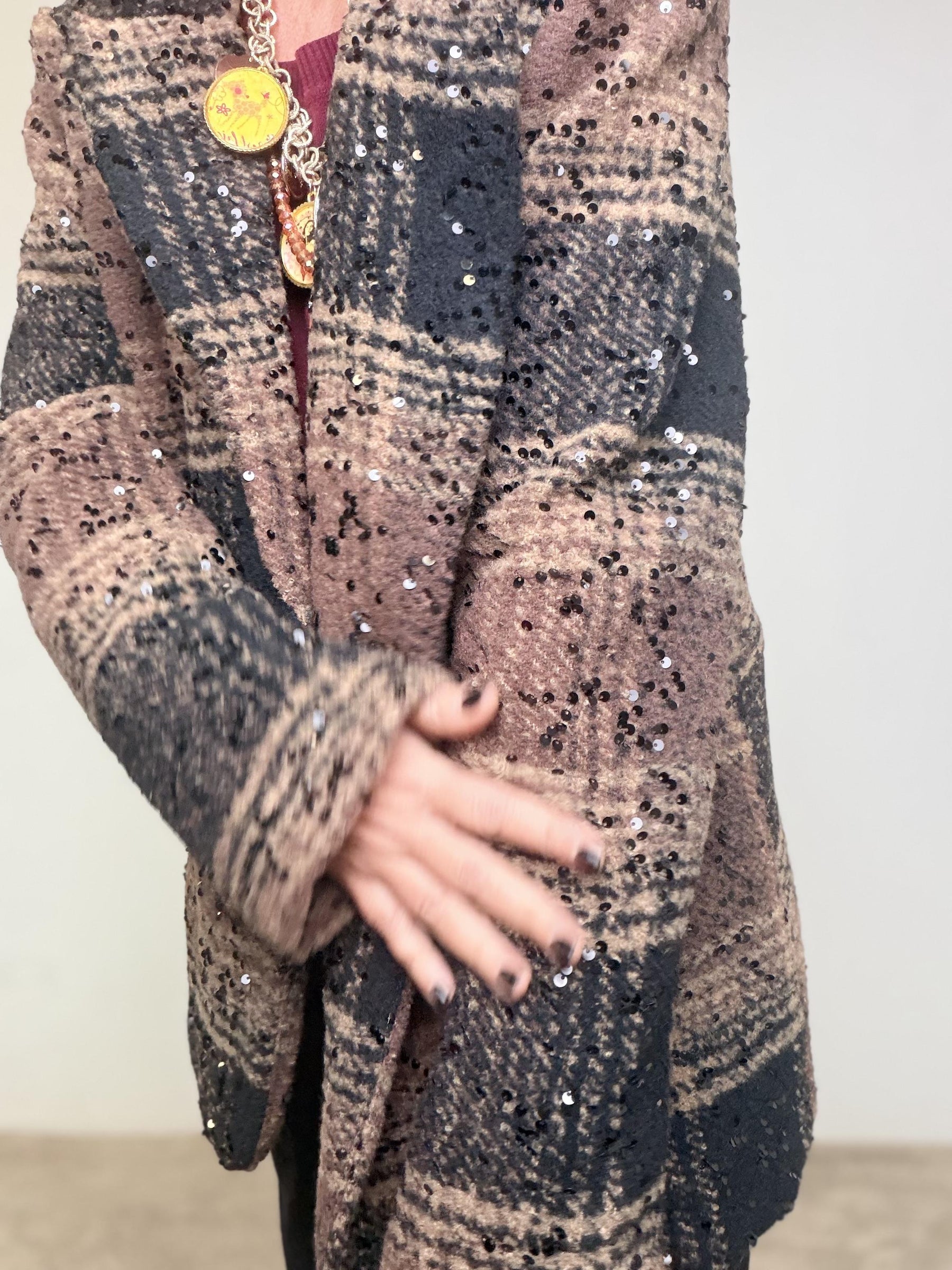 SUSY STAR - Giacca Spark Check 59378G/ MORO SUSY STAR 