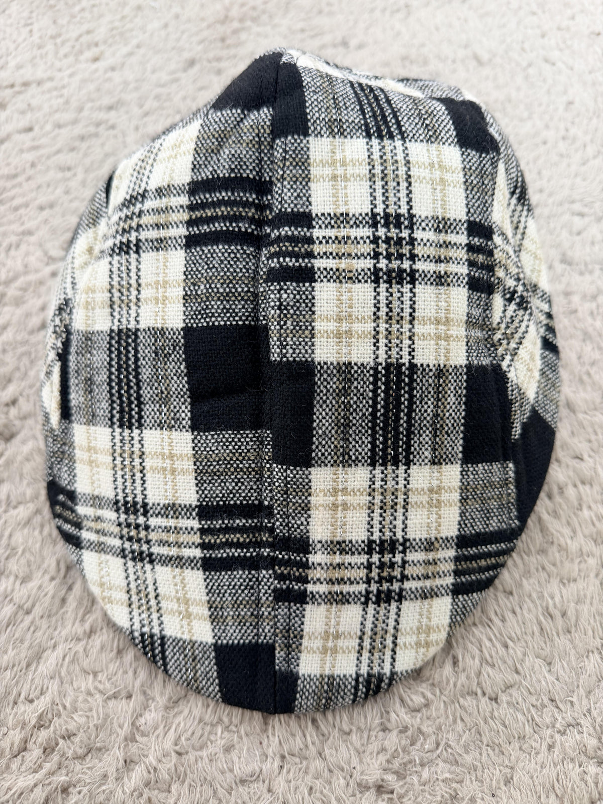 FEMALE - Cappello Newsboy Check ADELE/ BLACK BEIGE FEMALE 