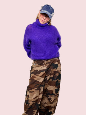 PHILIA LOFT - PANTALONE CARGO CAMO CHIC V01A0774/ MIMET MOKA PHILIA LOFT 