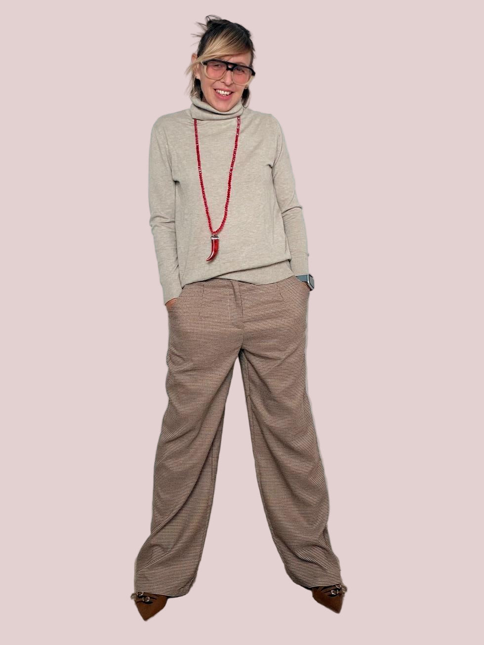 FEMALE - Pantalone Easy Chic P90016/ CAMMELLO FEMALE 