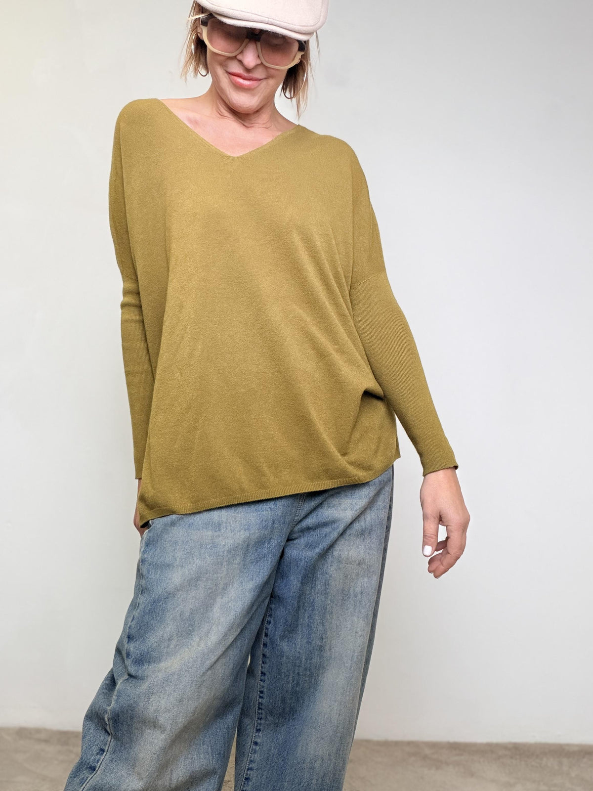 SOUVENIR -  MAGLIA Soft Oversize Knit OLIO B38D0041/ OLIO SOUVENIR 