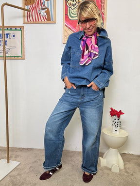 FEMALE - Camicia Over in Denim Unisex WY128/ JEANS FEMALE 