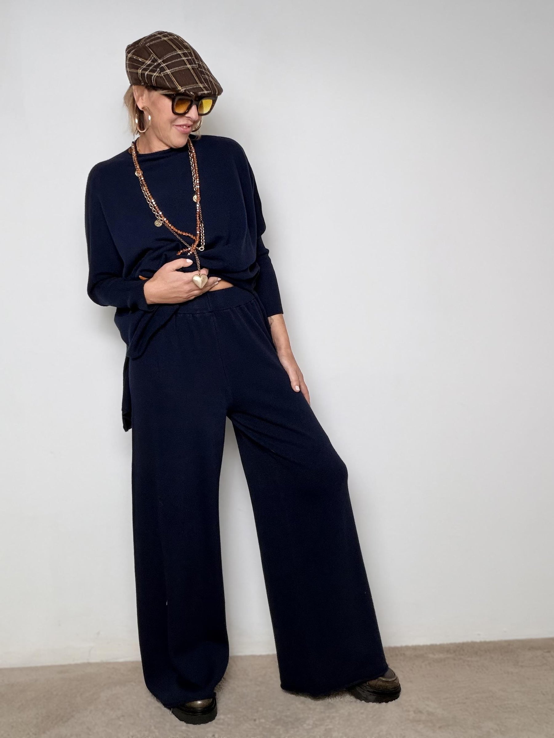 SOUVENIR - PANTALONE SOFT RELAX BLU V38A1001/ BLU SOUVENIR 