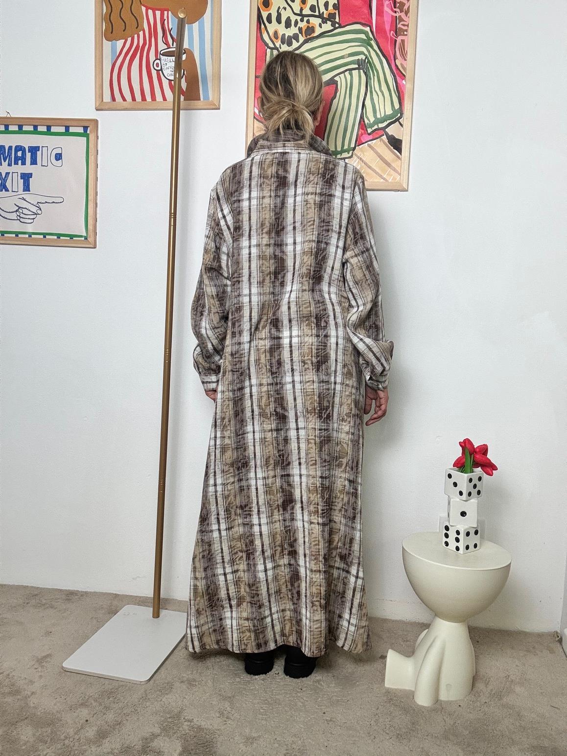 SUSY STAR - Abito Chemisier a Quadri  Spirito Grunge, Stile Contemporaneo MORO ST88473CRO/ MORO SUSY STAR 