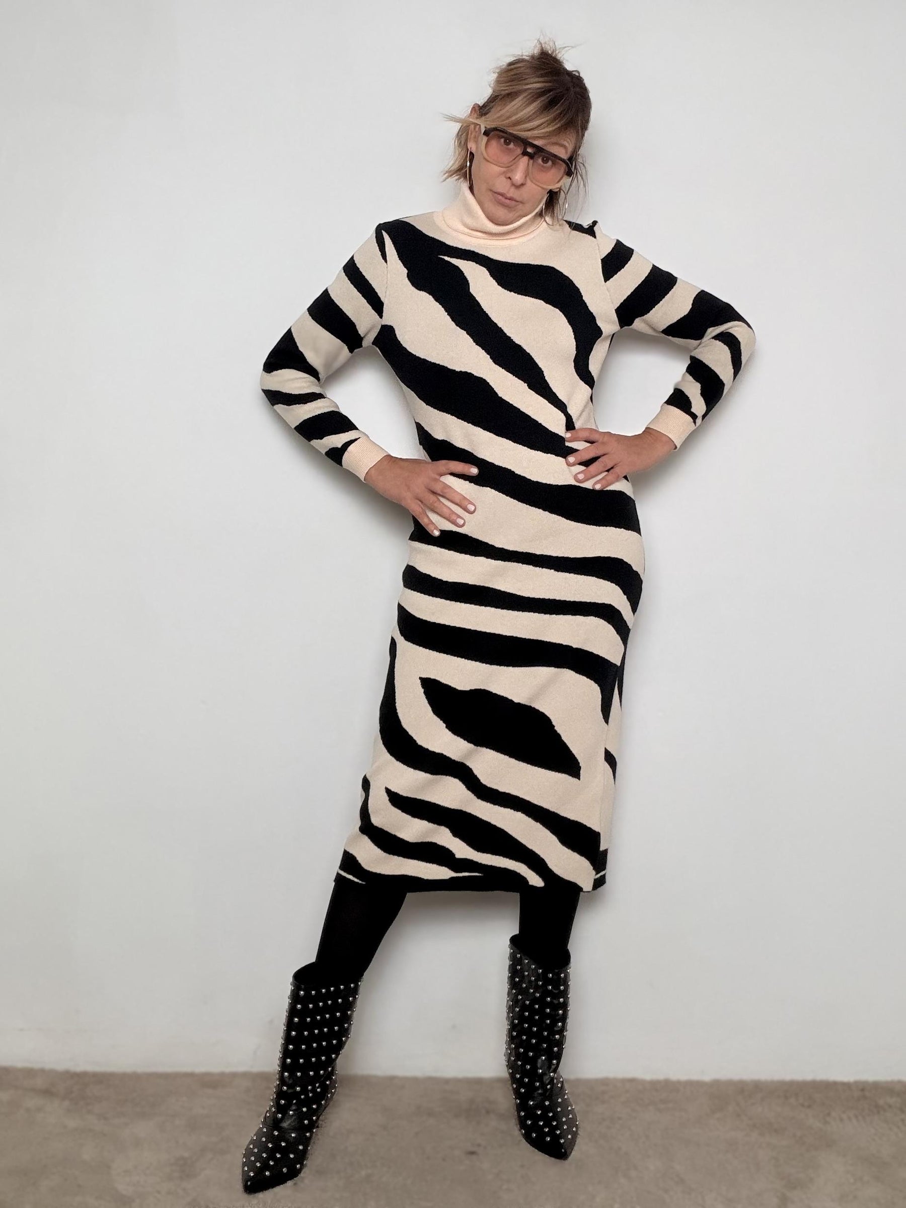 FEMALE - ABITO Zebra Chic BEIGE ZS5271/ BEIGE FEMALE 