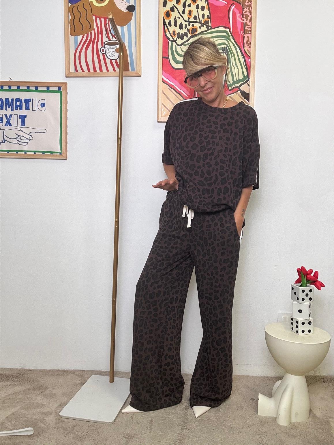 FEMALE - Pantalone "Wild Track"  Stile sportivo, anima felina RIGA BIANCA H3137/ MACMORO BI FEMALE 