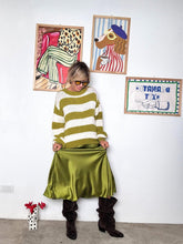 FEMALE - GONNA   LUMINOSA, FLUIDA E CON TANTO CARATTERE LIME H1166-R3FW25/ LIME FEMALE 