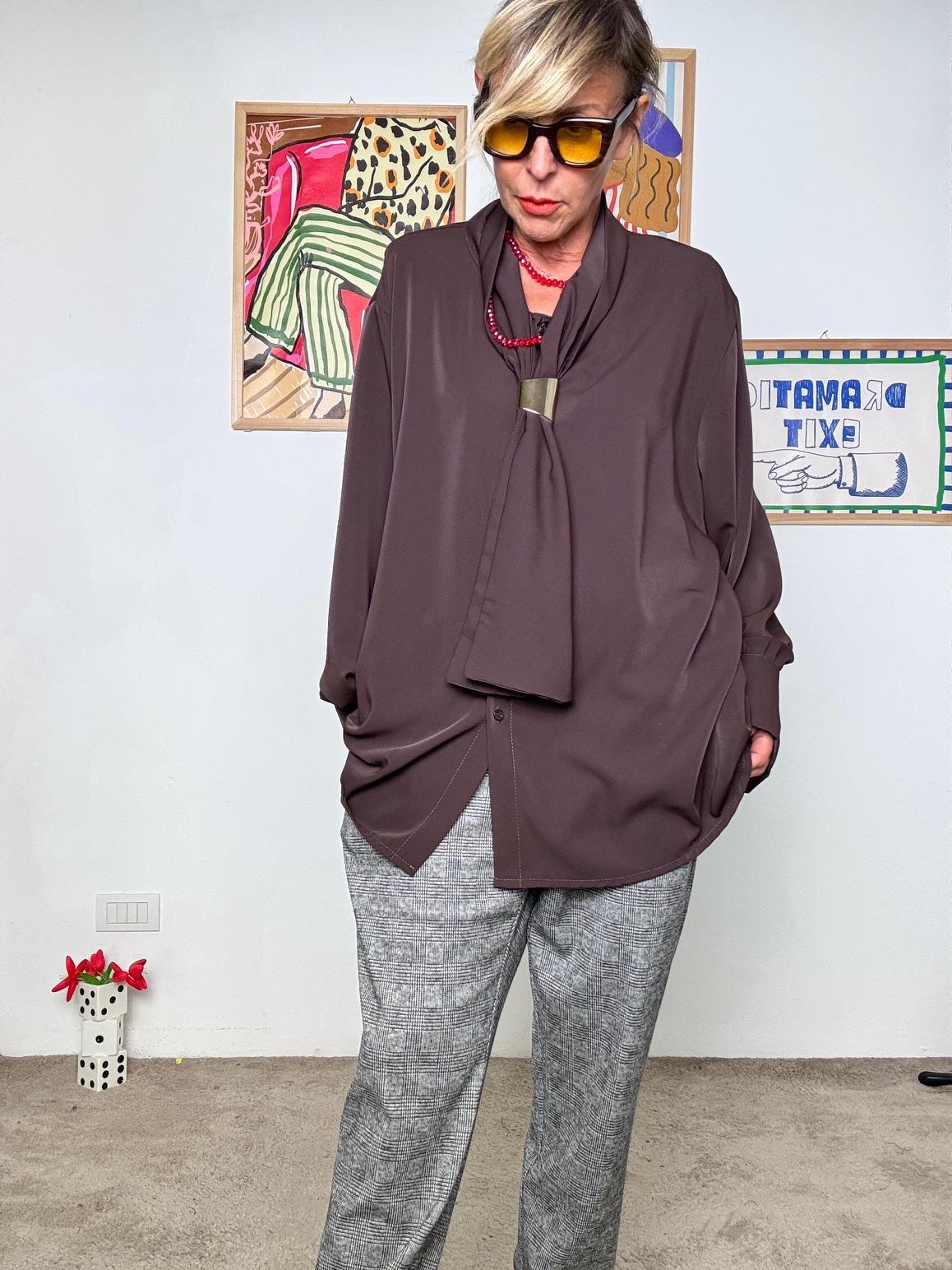 SUSY STAR - Camicia con Nodo Frontale MORO STLS1037/ MORO SUSY STAR 