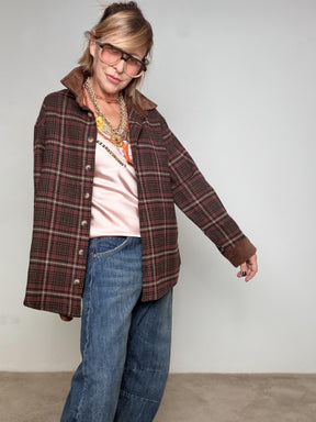 FEMALE -  Camicia Soft Check 40031/ MORO/VINO FEMALE 