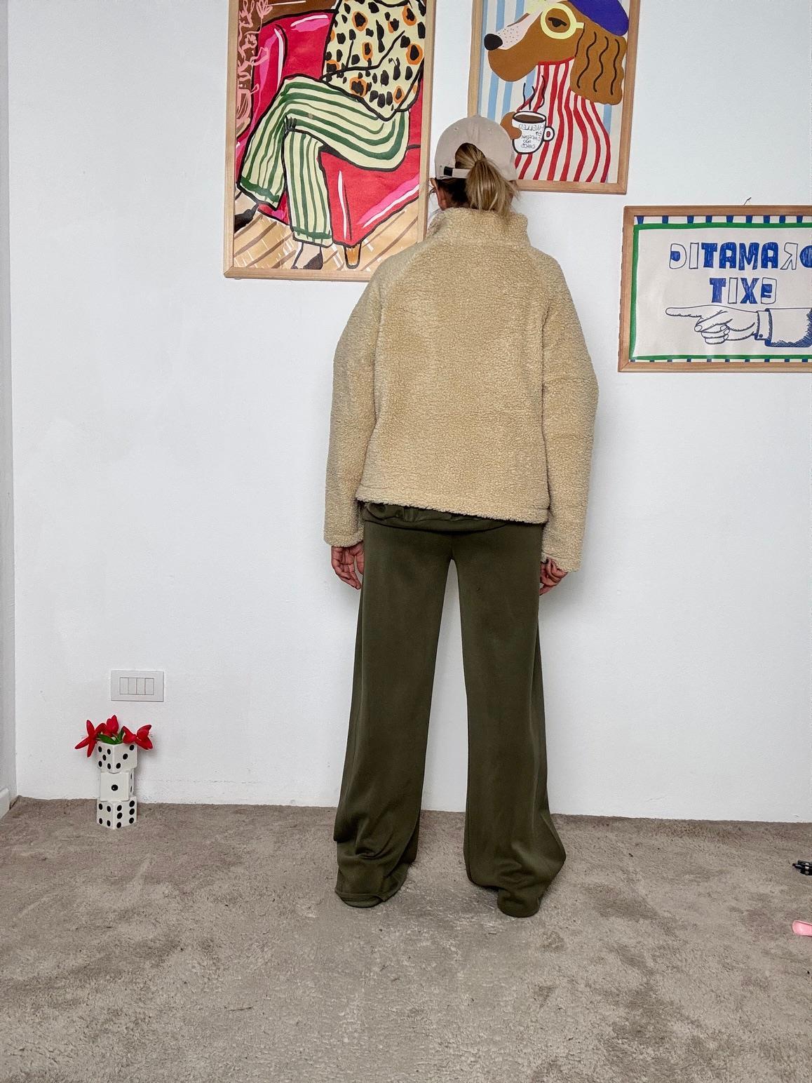 FEMALE - Teddy Zip Up Cozy Chic BEIGE 23916/ BEIGE FEMALE 